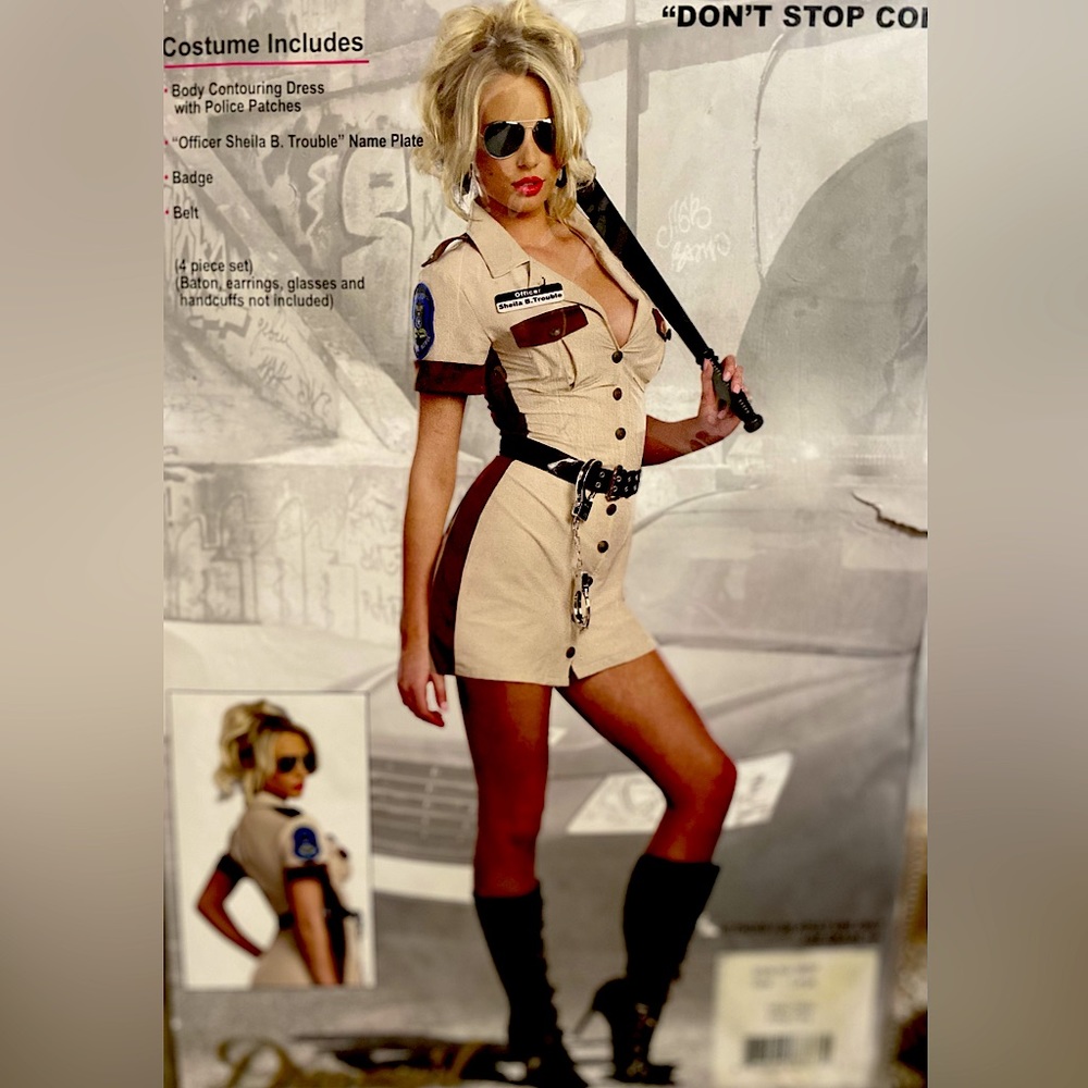 HIGHWAY PATROL Dreamgirls costume New with tags Size -LARGE